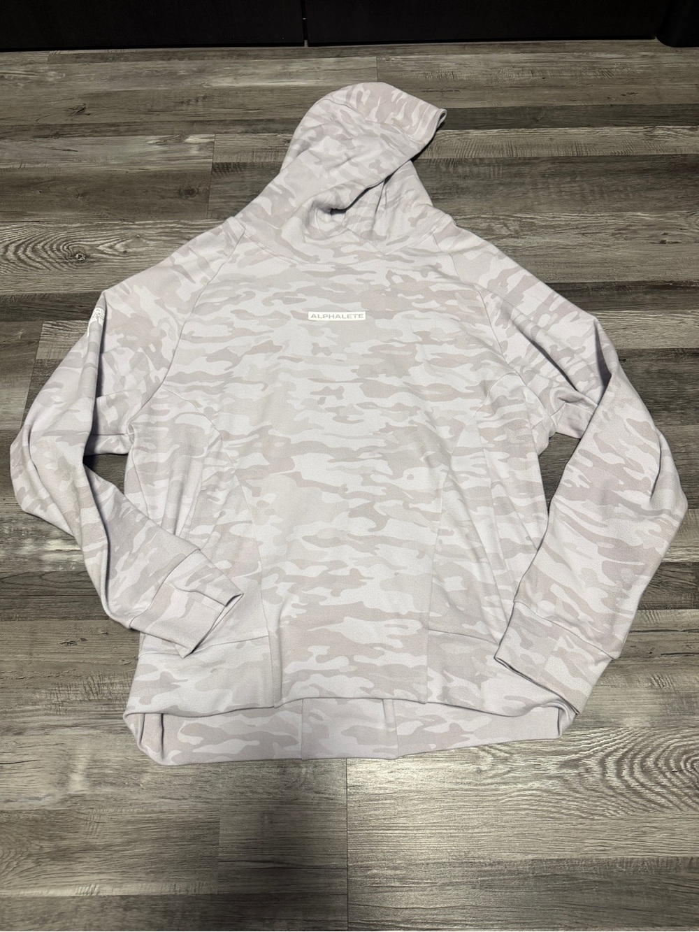 Alphalete Light Gray Camo Pullover Hoodie